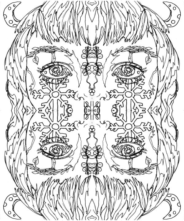coloriage mandala illustration histoire de bijoux